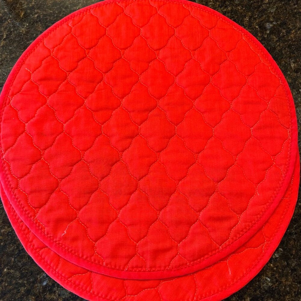 Strawberry Shortcake Vintage 80s Handmade Quilted Placemats Set of 2 16" - Picture 6 of 8